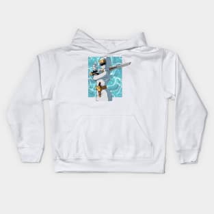 white ranger Kids Hoodie